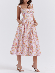 Vestido Floral con Bolsillos