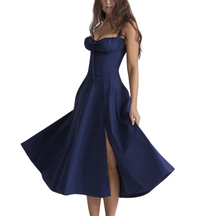 Vestido corsé liso