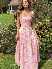 Vestido Corsé floral V