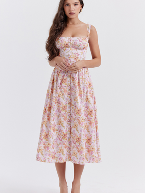 Vestido Floral con Bolsillos