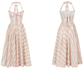 Vestido corsé rosa toscano