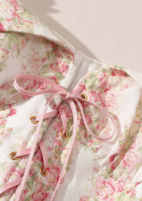 Vestido corsé rosa toscano